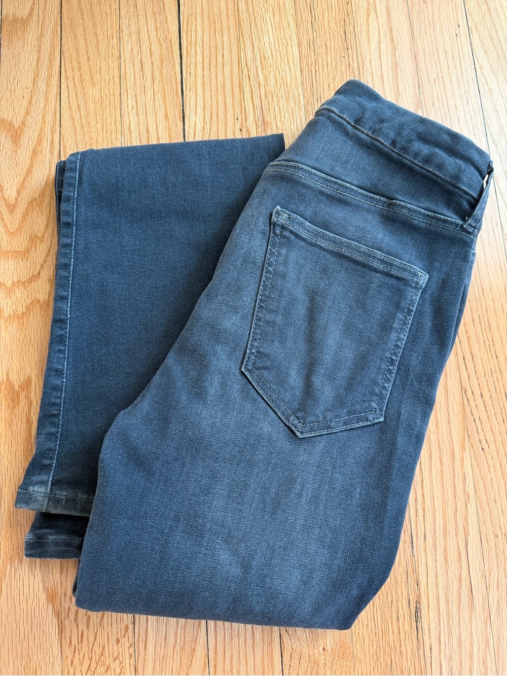 7 For All Mankind Women's Ultra High Rise Skinny Boot Jeans in Washed Blue
